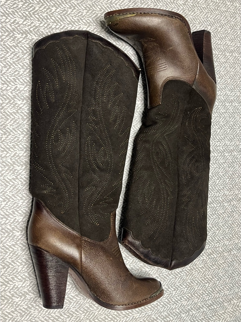 Zodiac USA Heeled Genuine Leather Western Cowboy Boots - Women's 8.5 M